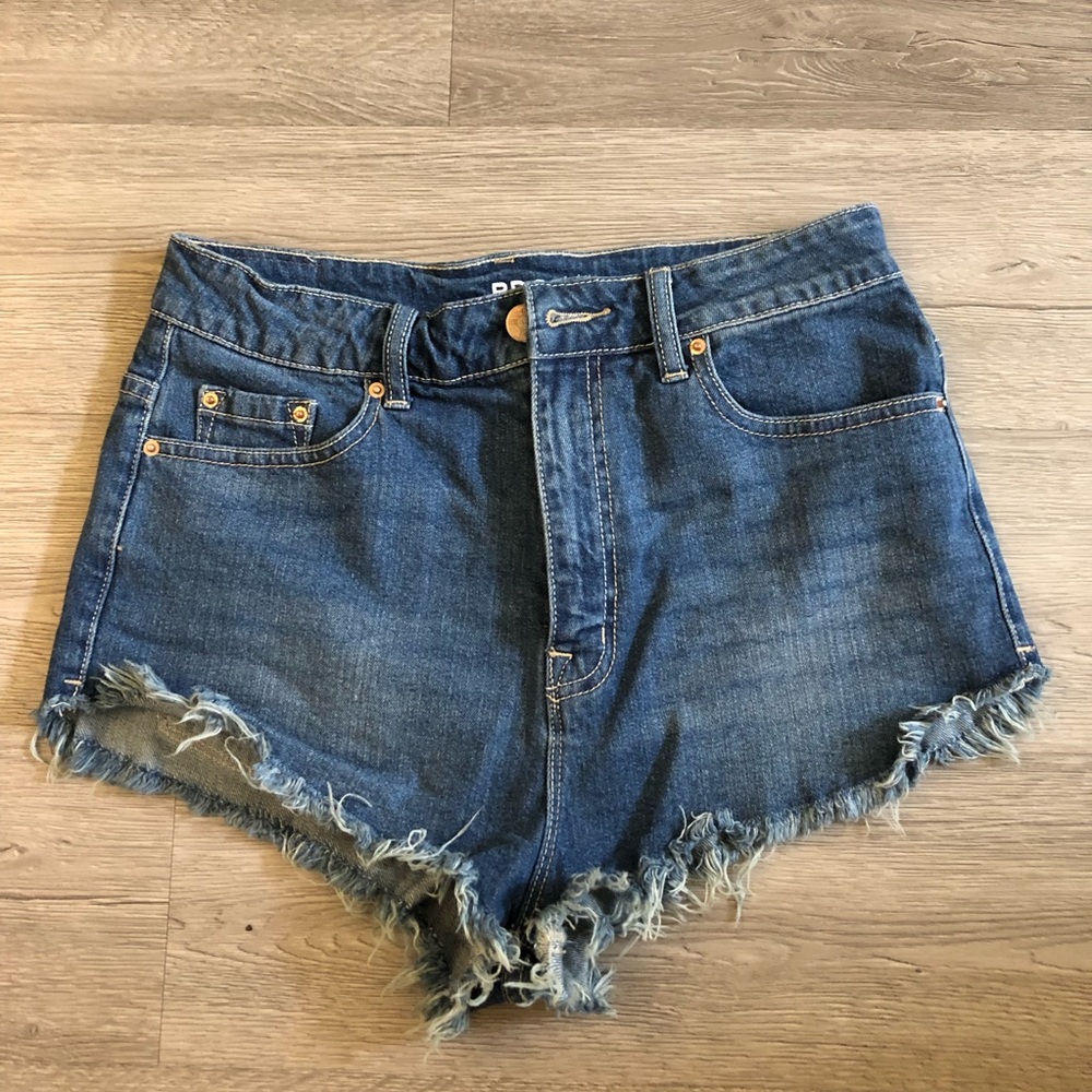 BDG Super High Rise Dolphin Denim Shorts